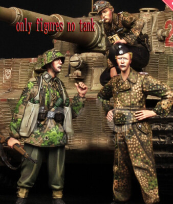 1/35 Resin WWII German 3 Soldiers In Battle W/Scene Unpainted Unbuild - Foto 7
