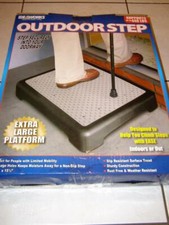 Ideaworks Health and Wellness Bardzo duży 19" x 15" Antypoślizgowy krok zewnętrzny *nowy*