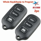 2 For 2001 - 2008 Toyota Sequoia Remote Keyless Smart 3 Buttons Car Key Fob
