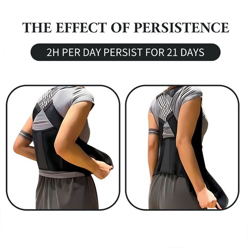 Adjustable Back Posture Corrector Support Belt for Adult Hunchback Correction - Picture 9 of 24
