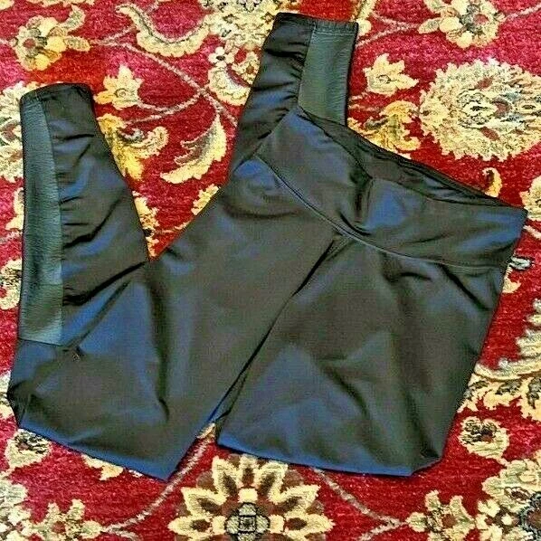 Leggings Kensie negros de imitación de cuero talla pequeña Foto 2 de 4