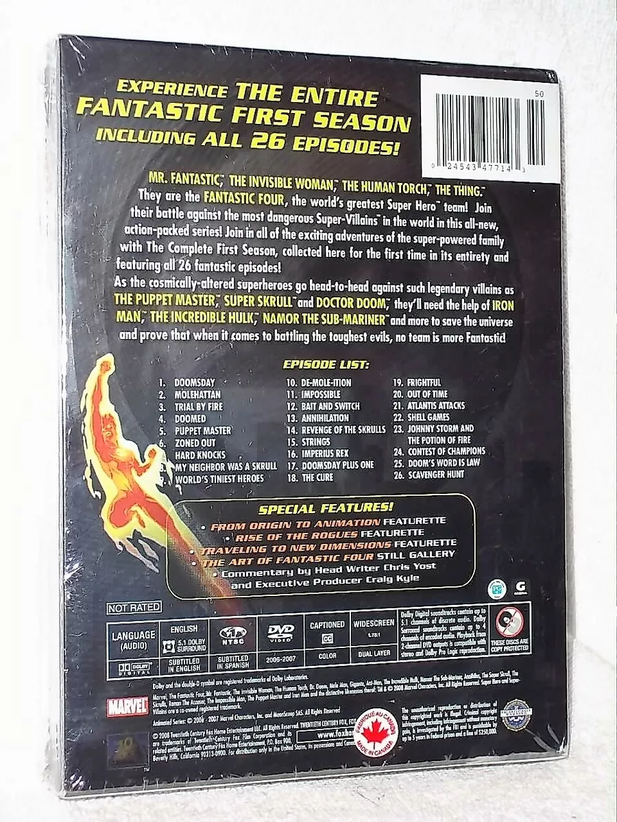 Fantastic Four: Worlds Greatest Heroes Complete Season 1 (DVD, 2009, 4-Disc Set)