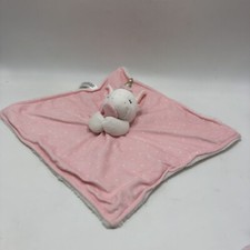 Carters Just One You Lovey Unicorn Pink White Security Blanket Polka Dots