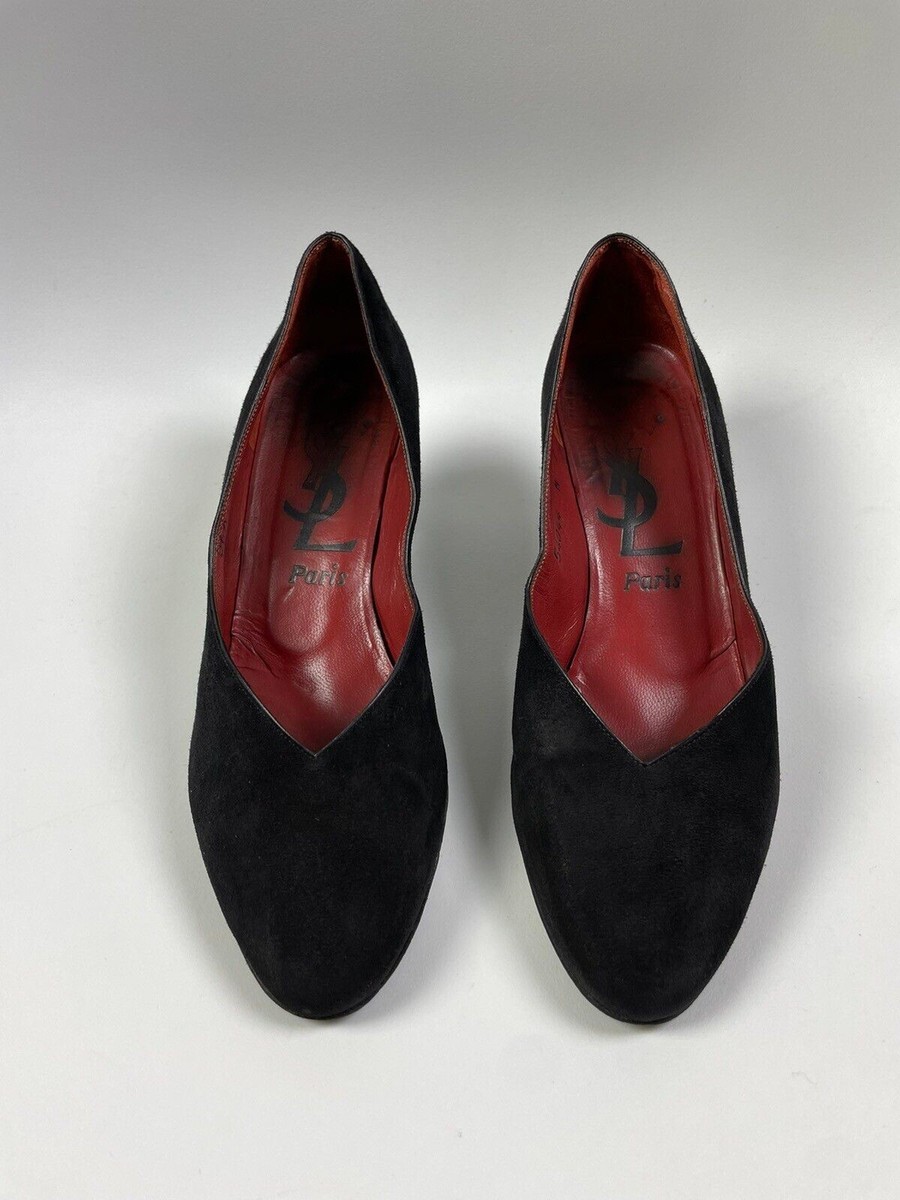 Yves Saint Laurent Suede Pumps Vintage | eBay