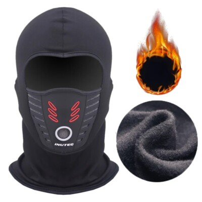 Winter Warm Fleece Motorcycle Anti-dust Full Face Mask Neck Helmet Balaclava Hat