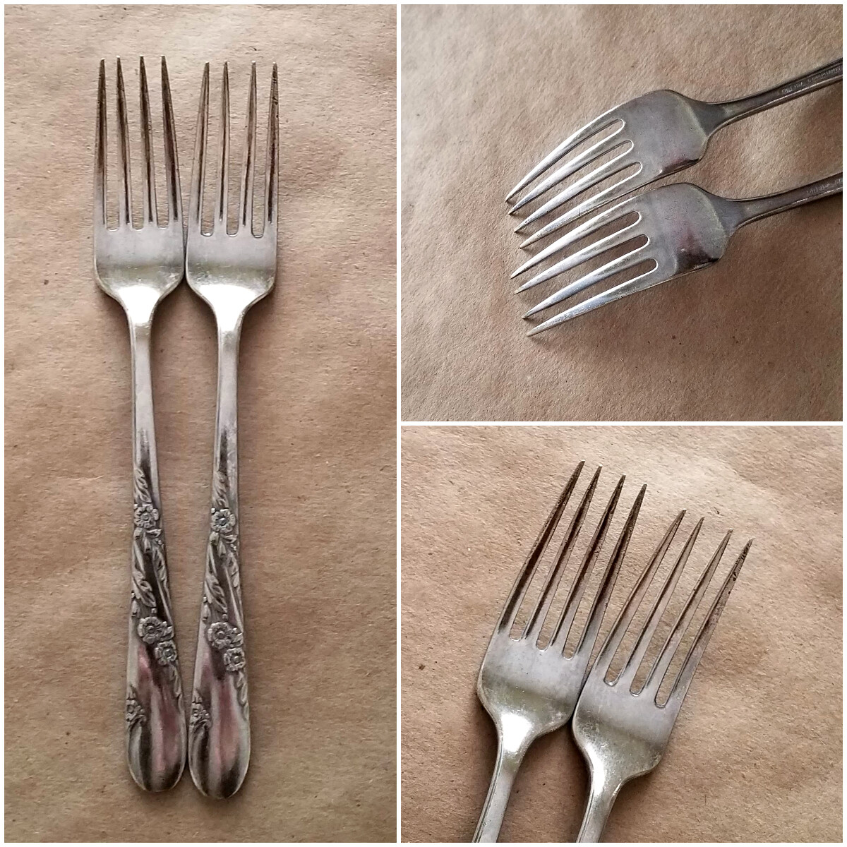 1950 BRIDAL WREATH Silverplate Flatware, Floral Silverware