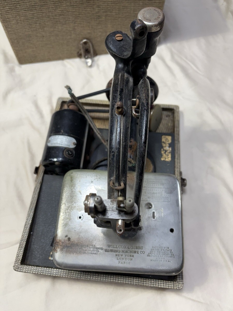 その他 Antique Sewing Machine Wilcox & Gibbs Antique Willcox and Gibbs Automatic Sewing Machine with