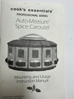 Cooks Essentials Select-A-Spice Auto-Measure Carousel Professional Series, Satin