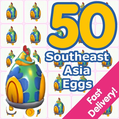 50 Southeast Asia Eggs   US Seller   Adopt From Me Today!