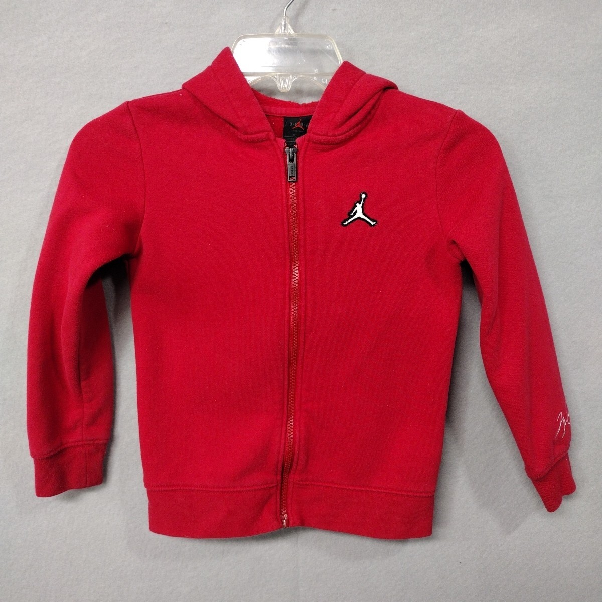 SACAI X NIKE Nike Michael Air Jordan Felpa con Cappuccio Giacca Bambino 5 6 Manica Lunga Misto Cotone Rosso