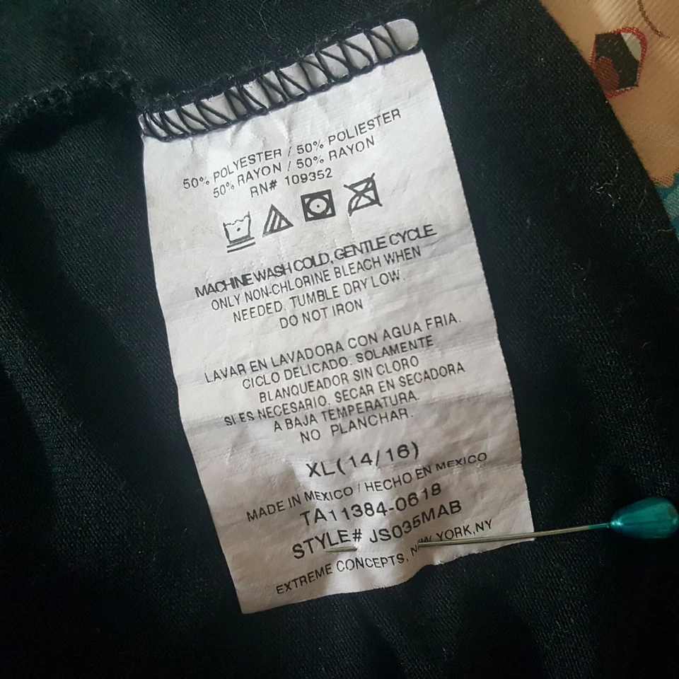 Nickelodeon JoJo Siwa Camisetas Niña Talla XL 14-16 Negro Manga Corta Top Camisa Foto 4 de 4