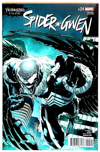 SPIDER-GWEN #24 PAOLO SIQUIERA VENOMIZED VARIANT 1ST PRT 2017 NM 1ST APP GWENOM