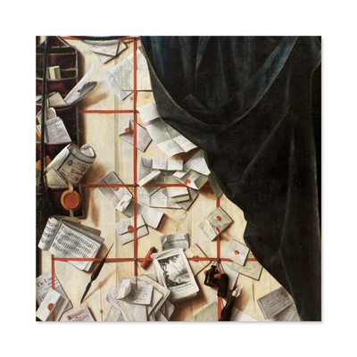 Gysbrechts Brett Trennwand Briefablage Trompe L'oeil Wandbild Leinwandbild
