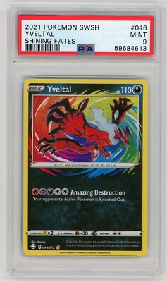 Pokemon Card Yveltal 046/072 Holo Shining Fates Amazing Rare PSA 9 MINT | eBay Pokemon Card Yveltal 046/072 Holo Shining Fates Amazing Rare PSA 9 MINT | eBay
