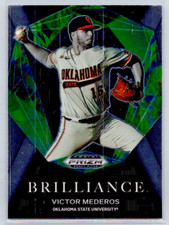 2022 Prizm Draft Picks Baseball - Victor Mederos - Brilliance - #BR-VM