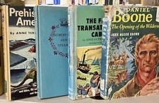 Vintage 1950s Landmark Books Children's Non-Fiction Prehistoric (Lot of 4 HCs)