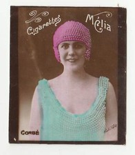 Cigarettes Melia Alger Algeria Tobacco Card Girl In Swimming Costume - Corbe