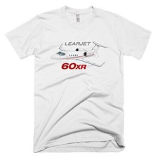 Learjet 60XR Airplane T-shirt - Personalized with N#