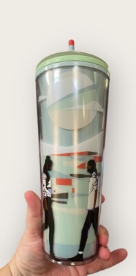 STARBUCKS + LOU 2024 Black History Month DAMON BROWN 24oz Cold Cup Tumbler  NEW | eBay