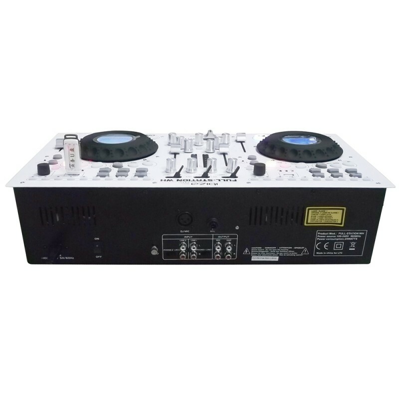 IBIZA Professional Mixing Console Console Console with Dual CD USB SD Player - blanco Professiona 5513bd IBIZA Professional Mixing Console Console Console with Dual CD USB SD Player - blanco Professiona 5513bd
