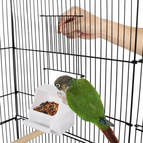 Budgie Cage Metal Parrot Bird Cage Open Top Bird Aviary for Cockatiels Canaries - Picture 9 of 9
