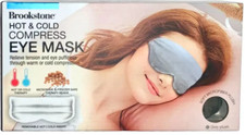 Brookstone - Hot  Cold Compress Eye Mask Microwave  Freezer Safe Therapy Beads