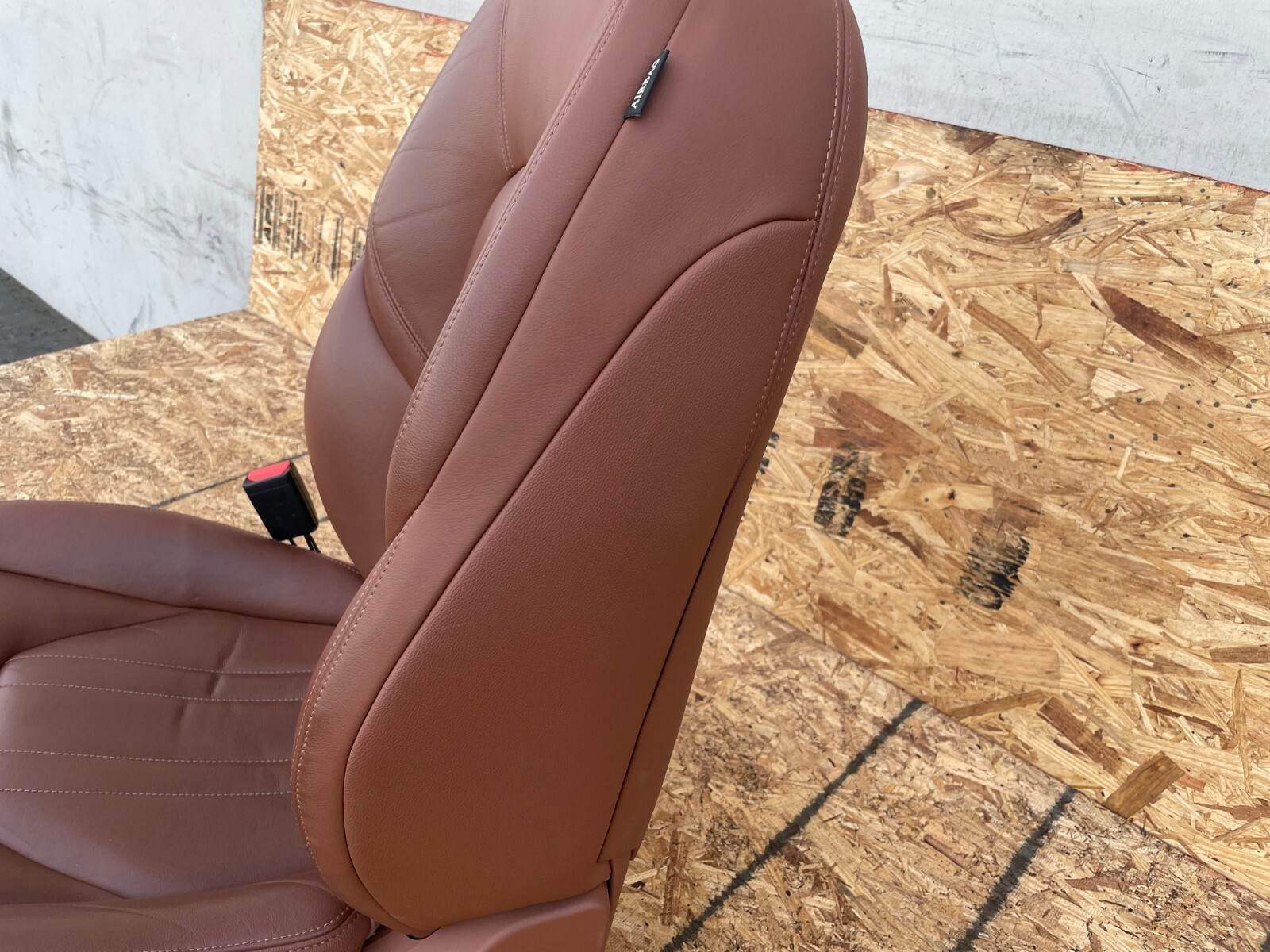 LEFT SIDE SEAT ASSEMBLY COMPLETE BROWN OEM 30K 14-19 MASERATI GHIBLI S 3.0L