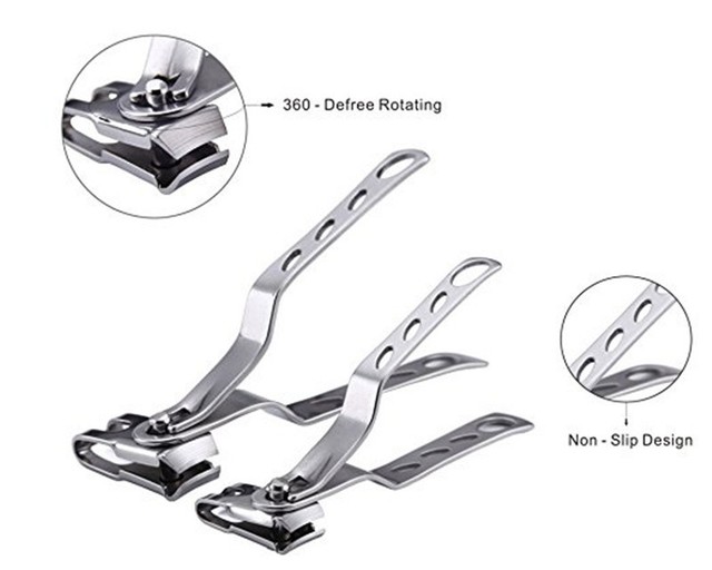GlossyEnd GE45688 EZ Grip Rotary Stainless Steel Nail Trimmer eBay