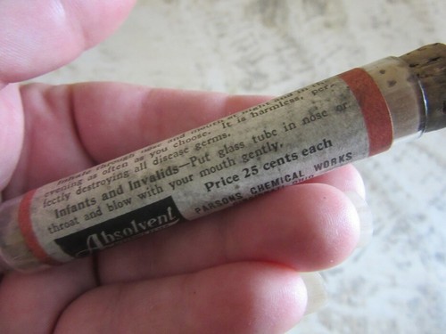 Vintage Parsons Chemical Works Katarrhal Röhre. Cincinnati, OH Pharma - Bild 5 von 8