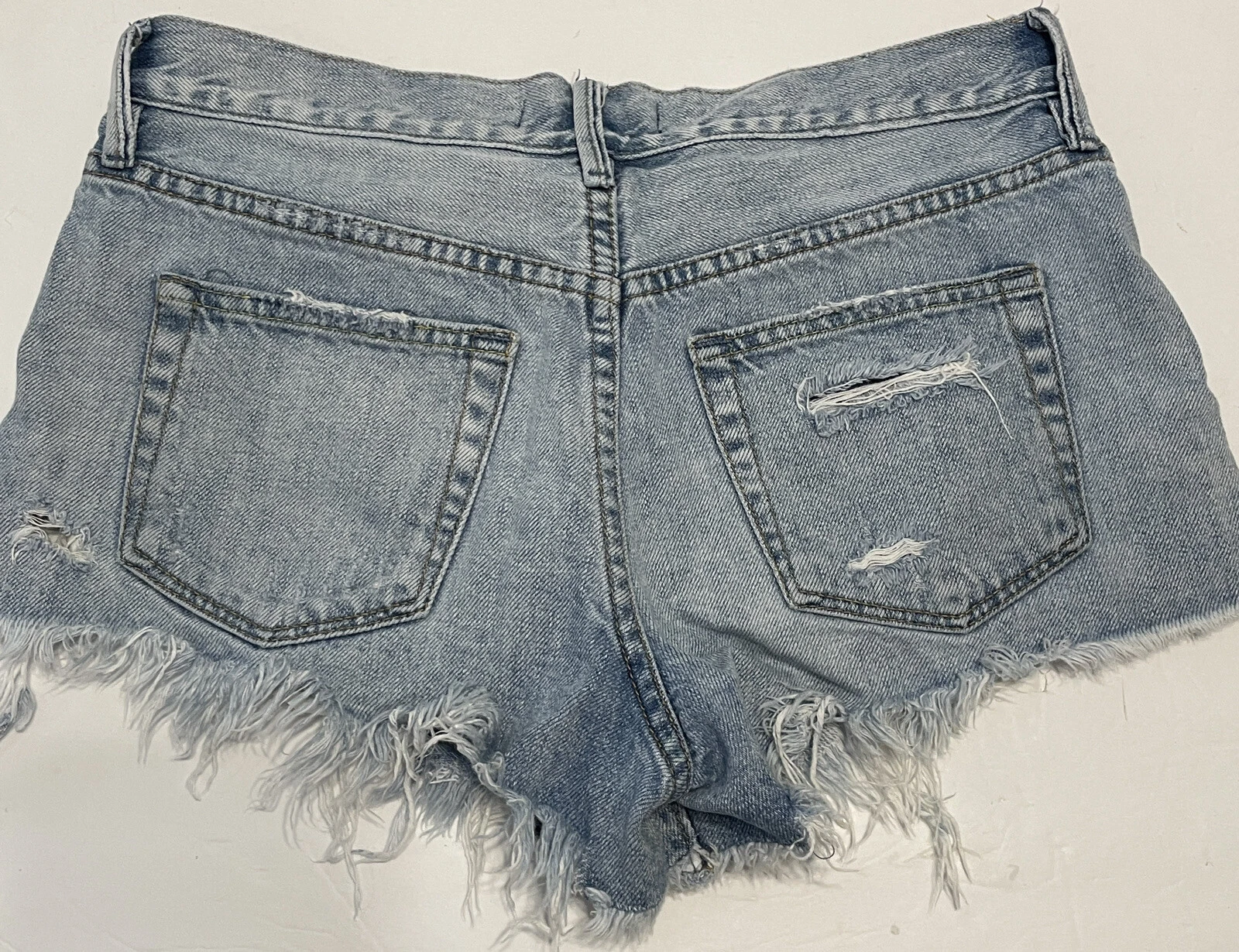 We The Free Woman’s Sz 26 Button Fly Jean Cutoff Shorts Festival Booty