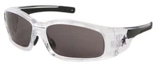 MCR Safety SR142AF Swagger SR1 Series Clear Safety Glasses with Gray Anti-Fog Le