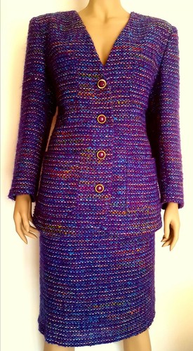 Valentino Boutique / Miss V, Valentino Miss V Vintage Kleid Jacke Rock Wolle Mohair Bouclè Tweed Chanel