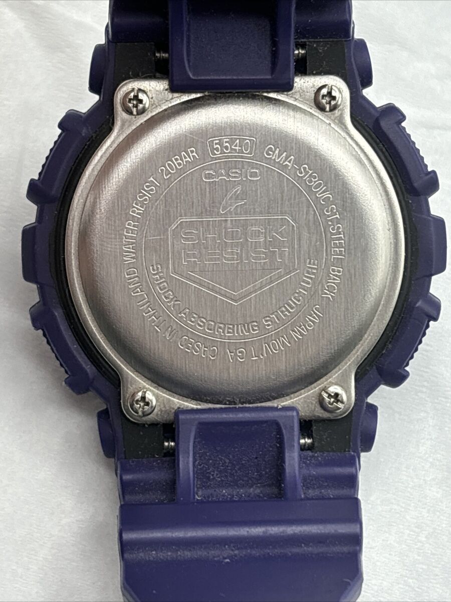 CASIO G-SHOCK RESIST 5540 GMA-S13OVC STEP TRACKER PURPLE CASIO G-SHOCK RESIST 5540 GMA-S13OVC STEP TRACKER PURPLE