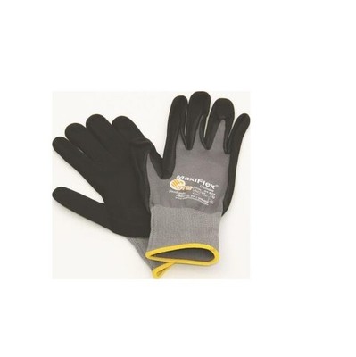 Hufa Nylon Strick Arbeitshandschuhe schwarz-grau XXL Montagehandschuhe Maxi Flex