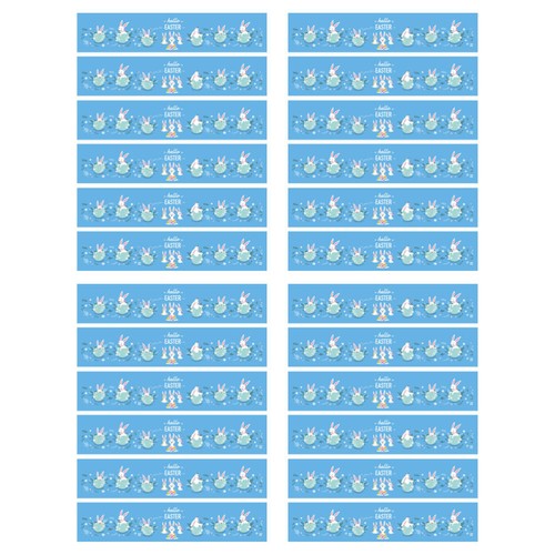 24PCS Bottle Stickers Easter Juice Bottle Labels Easter Spring Label Stickers