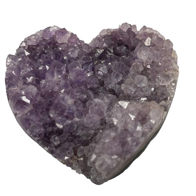 78g Druzy Amethyst crystal heart healing /Love /Energy