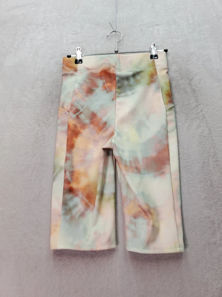 Pantalones Cortos de Motociclista GUESS Para Mujer XS Multi Perla Ahumada Estampado Tie Dye Bolsillos de Poliéster Foto 2 de 4