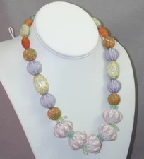 Teresa Goodall Spring Hill Resin & Wood Bead Necklace NWT