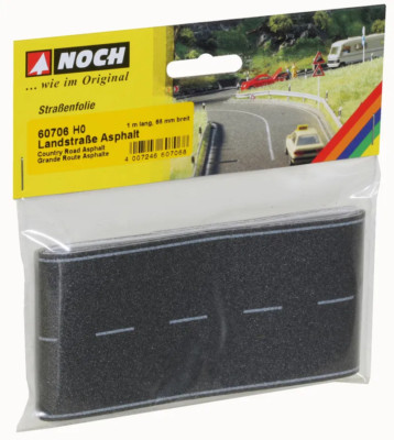 NOCH 60706 Landstraße asphalt Asphaltstraße 100 x 6,6 cm H0 NEU OVP #SR47