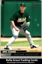 2005 Leaf Eric Chavez #145 Oakland Athletics MLB Baseball 