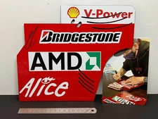 F1 Ferrari F2007 1/2 Scale Rear Wing Endplate Signed Kimi Räikkönen