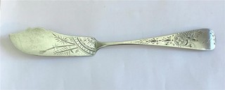 Victorian Aesthetic Coin Silver 7" Master Buter Knife 25.29 Grams