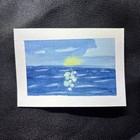 ACEO Light on the water Original artwork Signed 2.5” x 3.5” ATC Cobbin — photo 1
