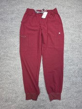 FIGS High Waisted Uman Relaxed Jogger Scrub Pants Women's M Red NWT