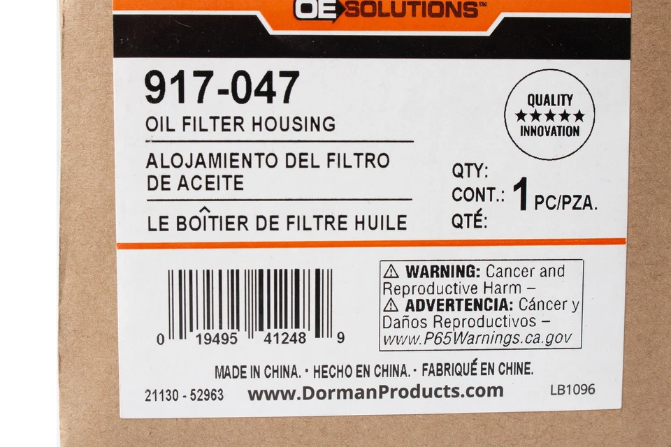 Carcasa de filtro de aceite Dorman compatible con Saturn L200 L300 2001-03 LW200 LW300 parte 917-047 Foto 3 de 4