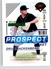 Drue Hackenberg 2024 Panini Prospect Edition Purple 184 #/99 Atlanta Braves