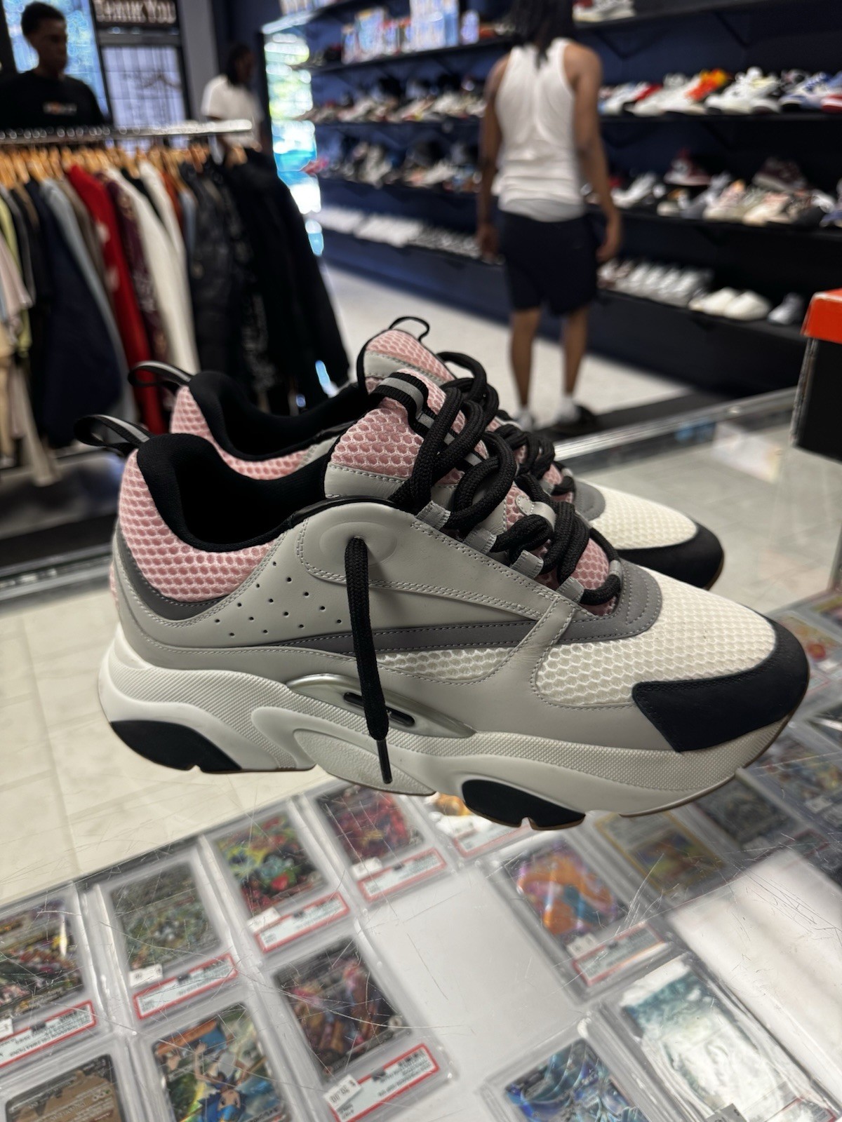 Dior B22 Pale Pink Grey Sneakers Size 11 *Discontinued* Lightly Preowned image 4