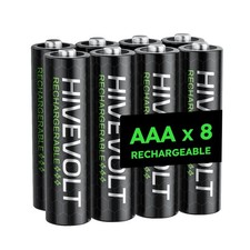 8 Pack AAA Rechargeable Batteries 1100mAh NiMH High Capacity Low Self Discharge