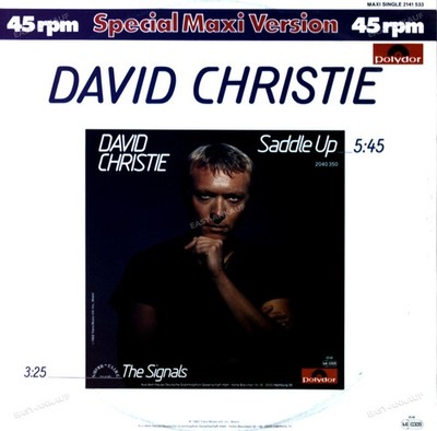 David Christie - Saddle Up Maxi (VG+/VG+) '*