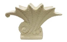 Vintage Royal Haeger Vase Nautical Shell Plantar Popcorn Texture Art Deco 1998